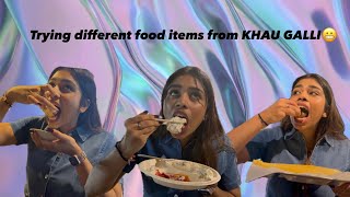 TRYING FOOD FROM GHATKOPARS KHAU GALLI feature trending vlog foodvlog review subscribe [upl. by Brien]