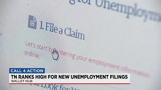 Tennessee ranks high for new unemployment filings [upl. by Mendoza]