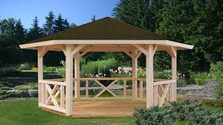 Wooden Gazebos by Accord Floors gazebos pergolas landscaping patio exteriordesign accordfloors [upl. by Santana]