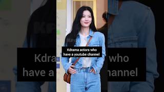 Kdrama actors who have a youtube channel😲🔥kdramaleeminhojungsominviralvideoshorts [upl. by Beitz]