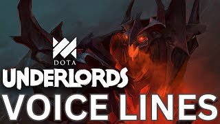 Dota Underlords  Shadow Fiend  Voice Lines [upl. by Hike713]