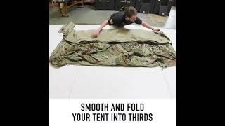 How to pack up your Catamount tent  LiteFighter [upl. by Ahkos]