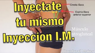 Cómo inyectarse solo INYECCIÓN INTRAMUSCULAR  ENFERMERO MX [upl. by Attennhoj]