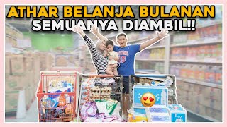 BELANJA BULAN DITEMENIN ATHAR PENUH DRAMA [upl. by Eiger349]