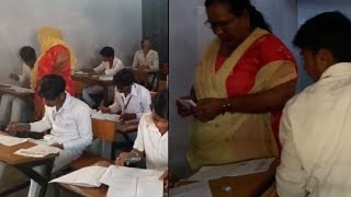 Teacher helps students to cheat in board exams in Haryana [upl. by Idid717]