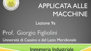 Meccanica applicata alle macchine Lezione 9a [upl. by Tricia]