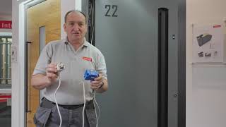 How to wire a transformer for an Ekey D Line Fingerprint Scanner on an Internorm Aluminium Door [upl. by Ibmat284]