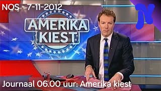 NOS Journaal 0600 uur Amerika Kiest 7112012 [upl. by Analle]