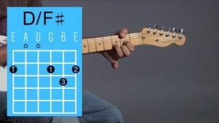 Play D with F♯ in the Bass Open Chord  Guitar Lessons [upl. by Nigel]