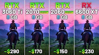 RTX 3060 Ti vs RTX 2070 SUPER vs RTX 2060 SUPER vs RX 6600 XT  Test in 20 Games in 2024 [upl. by Assyral]