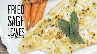 How to Fry Sage Leaves  MyRecipes [upl. by Adiell]