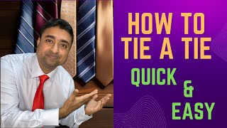 How to Tie a Tie  Quick amp Easy  Windsor Knot [upl. by Adnamal]