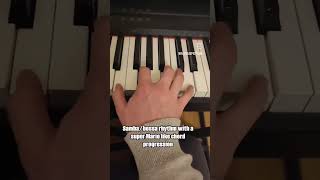 Sambabossa rhythm with a super Mario like chord progression piano chord music tutorial [upl. by Yhtnomit577]