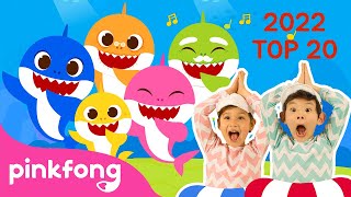 TOP 20 💖 Bài hát nổi tiếng năm 2022  Tuyển tập  Cá Mập Con Baby Shark Pinkfong Nhạc thiếu nhi [upl. by Arevle]