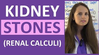 Kidney Stones Renal Calculi Nursing Lecture Symptoms Treatment Causes NCLEX [upl. by Durkee92]