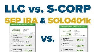 Sep IRA vs Solo 401k  Retirement plans for Small business [upl. by Lenahc]