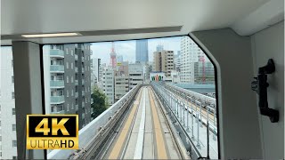 【4K TOKYO】Take the Yurikamome Line to visit the Odaiba area in Minato Ward [upl. by Bronez]