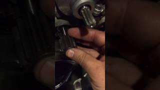 DRZ 400 starter clutch explanation and assembly [upl. by Aiceila]