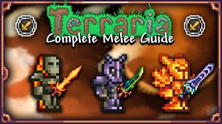 COMPLETE Melee Guide for Terraria 144 [upl. by Ahsytal]