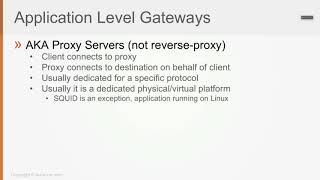 101 Application Level Gateways [upl. by Akirdnuhs913]