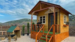 Building a Wooden House in 7 Days  Off Grid Wood Cabin  Full Video [upl. by Acassej]