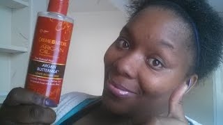 ReviewCreme Of Nature Argan Oil Argan ButtermilkLeave In Hair Milk [upl. by Bondie414]