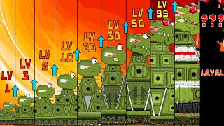 All series  Monster KV44 Leveling  BONUS Cartoons about tanks [upl. by Ivan]