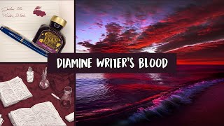 Diamine Writers Blood Ink Review [upl. by Frydman985]