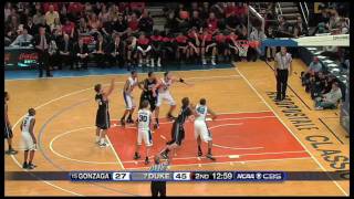 Top 5 Plays  Duke vs Gonzaga in NYC [upl. by Euqinor]