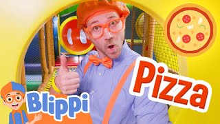 Blippis Pizza Party at Billy Beez Indoor Playground Educational Videos for Kids [upl. by Nirag]