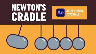 Newtons Cradle Animation  After Effects Tutorial 39 [upl. by Attenohs938]