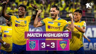 Match Highlights  Kerala Blasters FC 33 Chennaiyin FC  MW 8  ISL 202324 [upl. by Esenwahs990]