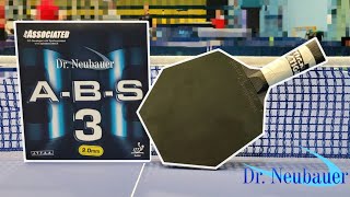 Dr Neubauer ABS 3  Stiga Cybershape  AntiSpin Table Tennis Training [upl. by Airdnaxela]