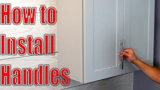 How to Install Cabinet Door Handles amp Pulls  Decorative Hardware Installation [upl. by Cullen]