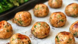 Baked Chicken Meatballs [upl. by Freedman]