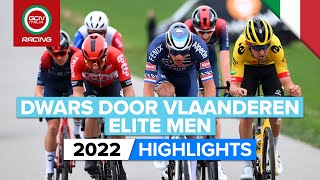 Dwars Door Vlaanderen 2022 Uomini Elite Highlights [upl. by Ayekahs]