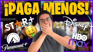 PAGA MENOS por Disney Plus HBOmax Paramount Plus y Star 💥 Plataformas de STREAMING SÚPER BARATAS [upl. by Yatnahs]