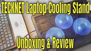 TECKNET Laptop Cooling Stand  Unboxing amp Review [upl. by Zilevi]