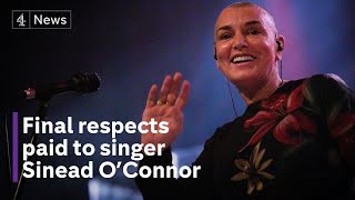 Sinéad OConnor funeral Fans bid farewell to legendary Irish singer [upl. by Frankhouse]