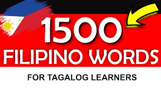 1500 FILIPINO TAGALOG WORDS  EnglishTagalog Dictionary [upl. by Wera301]