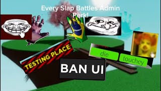 Every Slap Battles Admin Perk [upl. by Leinahtan301]