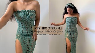 🧚 VESTIDO CROCHET  SALIDA DE BAÑO 🧚  TUTORIAL PASO A PASO PARTE 1 [upl. by Ariel]