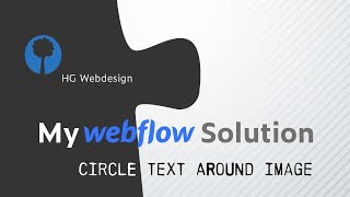 A text circle around an round image Webflow [upl. by Alahc]