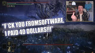 52 YO Streamer Starts Screaming at Elden Ring DLC After Getting Braindamaged by the Boss Difficulty [upl. by Marb]