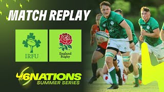 MATCH REPLAY  Ireland v England  U20 Six Nations Summer Series [upl. by Oruam]