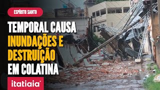 FORTE CHUVA CAUSA INUNDAÇÃO E ESTRAGOS EM COLATINA ESPÍRITO SANTO [upl. by Adlesirc302]