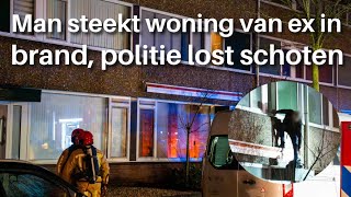 Politie lost schoten en arrestatieteam in actie bij verwarde man [upl. by Ayama404]