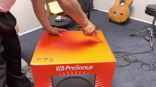 Presonus Eris E5 XT  Temblor T10 sub UNBOXING [upl. by Loftus139]