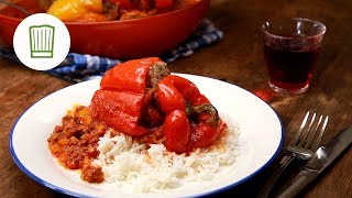 Gefüllte Paprika mit Hackfleisch  Chefkochde [upl. by Kast]