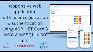 NET 8  ASPNET MVC Core  Identity  EF  Code First  DB First  CRUD  MSSQL  Scaffold [upl. by Syst]